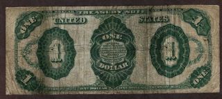 1891 $1.  00 Treasury Note,  Fr 350,  Well - Circulated but Presentable 2