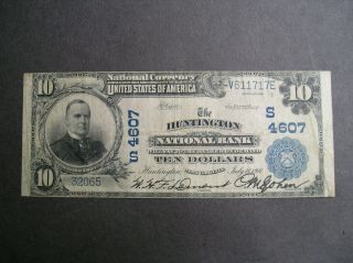 Series 1902 $10.  00 The Huntington National Bank Of Huntington Wv