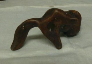 Vintage Brown Treasure Craft Squirrel with Nut Figurine 3