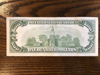 1950 - A $100 Hundred Dollar Bill,  St.  Louis Missouri 3