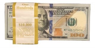 Uncirculated $100 One Hundred Dollar Bill In Sequential Order Us Real Money