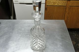 Waterford Cut Crystal Bourbon Whiskey Decanter W Stopper - Alana From Ireland