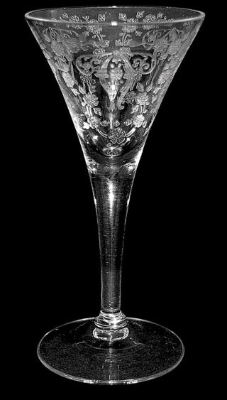 Cambridge Diane 7966 Crystal Cone Shaped Sherry