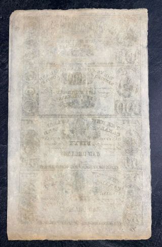 1800s CANAL BANK UNCUT SHEET 50$ AND $100 NOTES 2