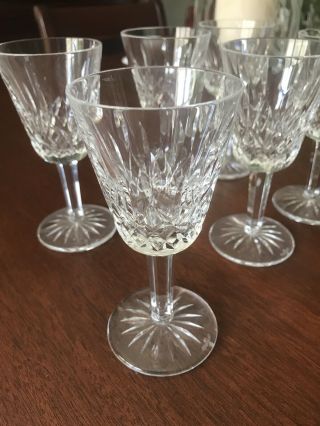 Waterford White Wine Glasses Lismore Set Of 6 Appear Gorgeous Crystal
