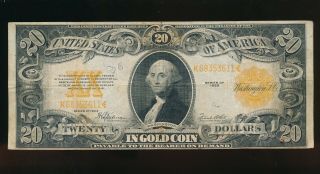 Gold Note $20.  00 - Washington 1922 Issue - Best Listed Price For This Grade