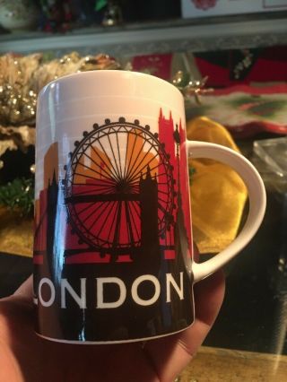 James Sadler London Mug Coffee Cup City Silhouette Brown