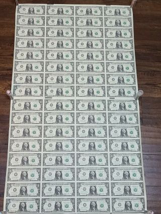 2006 UNCIRCULATED US $1 UNCUT SHEETS OF 32 NOTES - SHIPPED IN TUBE 2