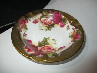Golden Rose Royal Chelsea Cream Cheese Dish With Knife Rests