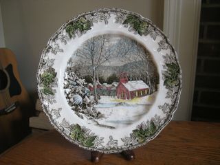 Johnson Brothers England Friendly Village The School House 9 3/4 " Dinner Plate