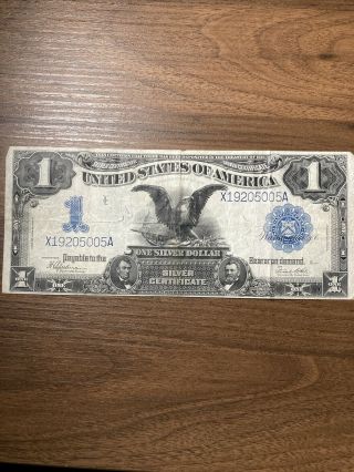 1899 United States $1 Dollar Silver Certificate Black Eagle Silver Certificate
