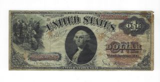 1880 One Dollar Large Brown Seal Large Size Note $1 Currency
