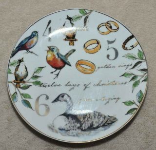 Better Homes & Gardens 8 1/4 " Salad Plate,  12 Days Of Christmas,  Day 4,  5,  & 6