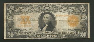 Fr.  1187 Twenty Dollars ($20) - Series Of 1922 Gold Certificate