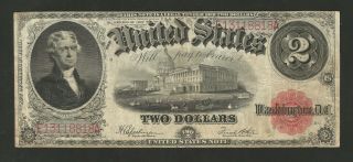 Fr.  60 Two Dollars ($2) Series Of 1917 United States Note - Legal Tender