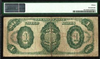 1891 $1 Treasury Note FR 351 PMG 15 Choice Fine 2
