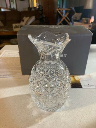 Waterford Hospitality 6 In.  Crystal Pineapple Vase W Box &