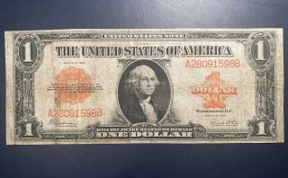 1923 $1 Dollar Red Seal Legal Tender Large Size Circulated Note