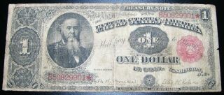 Fr.  351 1891 $1 One Dollar “stanton” Treasury Note Large Size Currency Us