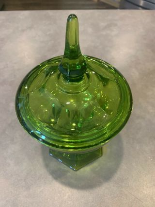 Vintage Viking Green Glass 10 