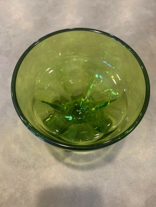 Vintage Viking Green Glass 10 
