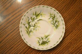 Royal Albert Bone China England Flower Of The Month " January " Saucer For Tea Cup