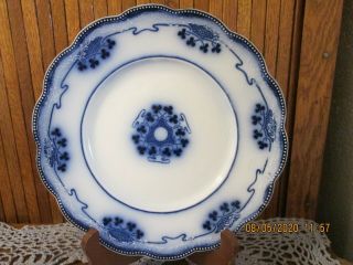 Flow Blue 9 " Dinner Plate Lorne By W.  H.  Grindley,  Ca.  1900