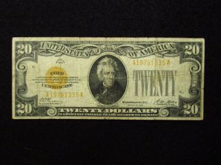 1928 $20 United States Gold Certificate