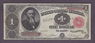 1891 $1 Large Historic U.  S.  Treasury Coin Note