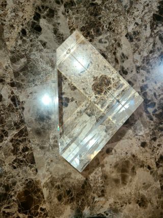 Rare Steuben Crystal Glass Sculpture Paperweight Design GOLF DESIGN 2