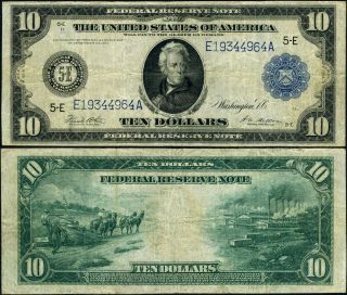 Fr.  923 $10 1914 Federal Reserve Note Richmond Vf