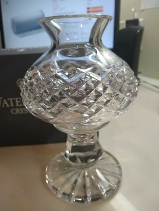 Waterford Crystal Candle Holder Candlesticks With Hurricane Shade