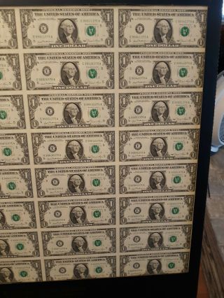 1981 $1 Uncut Sheet of 32 FRN Notes Richmond 75A 3