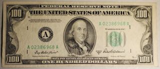 1950 Series B $100 One Hundred Dollar Banknote Boston Issued A02386968a