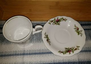 Johann Haviland MOSS ROSE Traditions Fine China Tea Cup and Saucer Set 3