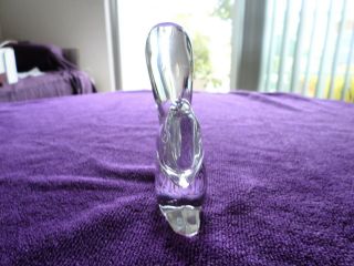 Elegant Clear Heavy Crystal Baccarat Squirrel Figurine Paperweight Made France