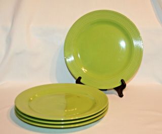 Set Of 4 Royal Norfolk 10.  75 " Dinner Plates Fiesta Green