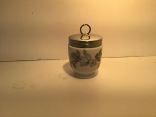 Vintage Royal Worcester " Woodland " Covered Jar/ Egg Coddler