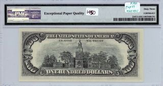 $100 1974 Federal Reserve Note San Francisco Fr 2167 - L (LA Block) PMG 63 EPQ 2