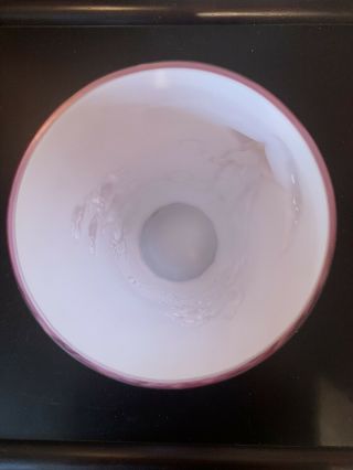 Fenton Glass Vase Pink 3