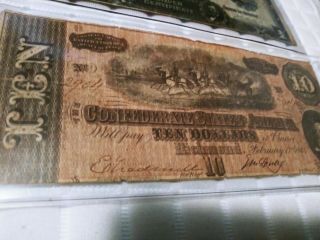 1899 $1 One Dollar Silver Certificate Black Eagle Note 1964 confederate $10 2