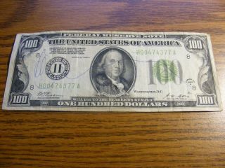 1928 A $100 One Hundred Dollar Bill