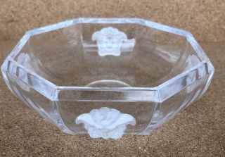 Versace By Rosenthal Medusa Octagonal Crystal Bowl Dish 5 - 1/2”