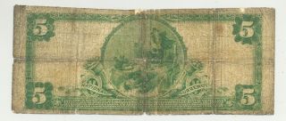 $5 Series 1902 National Banknote from First Natl Bank of Toms River,  Jersey 2