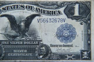 1899 Black Eagle $1 Silver Certificate Large Note | ‐very Fine - 636v