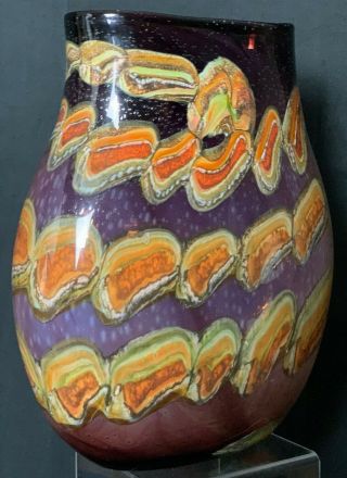 Large Mid Century Vintage Murano Italian Vase - Approximately 12 " Tall,  10 " Wide