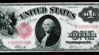 $1 1917 United States Note - Legal Tender - Sawhorse More Currency