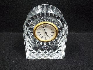 Waterford Ireland Crystal Small Dome Desk Clock,  3 1/2 
