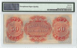 United States / Louisiana,  Orleans 1850s PMG Gem UNC 65 EPQ 50 Dollars 2