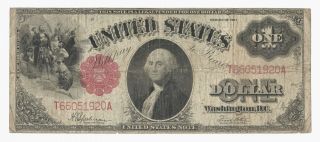 Fr 39 1917 $1 Us Legal Tender Note – Speelman & White – Sawback Bill – Red Seal